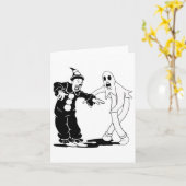 Koko de clown en de geest dansen kaart (Gele Bloem)