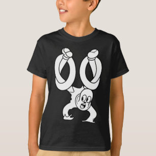 Koko de clown geest verdraaid zwartwerk t-shirt