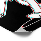 Koko De Clown Ghost Glitch Dansen Poster (Hoek)