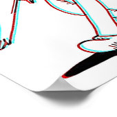 Koko De Clown Ghost Glitch Dansen Poster (Hoek)