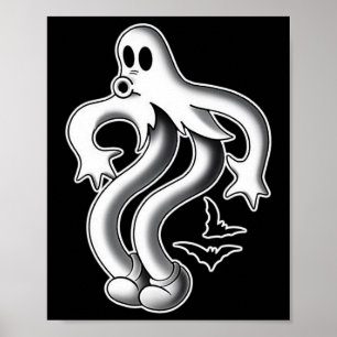 Koko De Clown Ghost Spooky Ts Poster