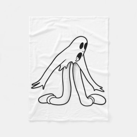 Koko de clown spook dansen split fleece deken (Voorkant)