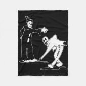 Koko De Clown Spook Magische Dans Fleece Deken (Voorkant)