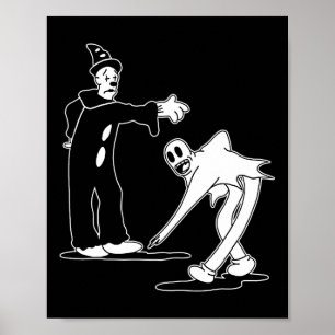 Koko De Clown Spook Magische Dans Poster