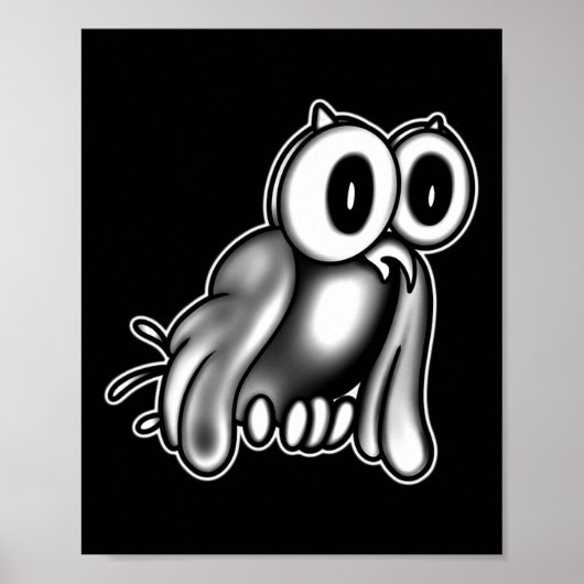Koko De Clown X Uil Ghost X Cartoon Poster (Voorkant)