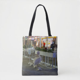 Koko de pelikaan bij Paphos Harbour, Cyprus Tote Bag