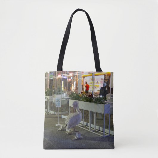 Koko de pelikaan bij Paphos Harbour, Cyprus Tote Bag