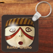 KoKo OhNo - Zuni Kachina Masker - Geurmasker Sleutelhanger (Achterkant)