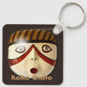 KoKo OhNo - Zuni Kachina Masker - Geurmasker Sleutelhanger (Achterkant)