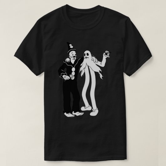 Koko the Clown and Ghost T-shirt (Design voorkant)