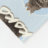 Koko The Gorilla Wearing Crown Fleece Deken (Hoek)