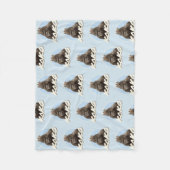 Koko The Gorilla Wearing Crown Fleece Deken (Voorkant)