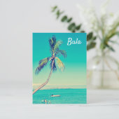  kokokospalmen op de Fiji-eilanden reizen Briefkaart (Staand voorkant)