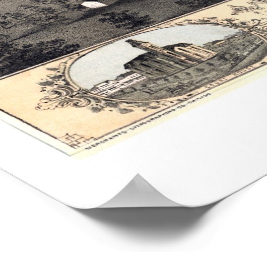 Kokomo, IN Panorama Map - 1868 Poster (Hoek)