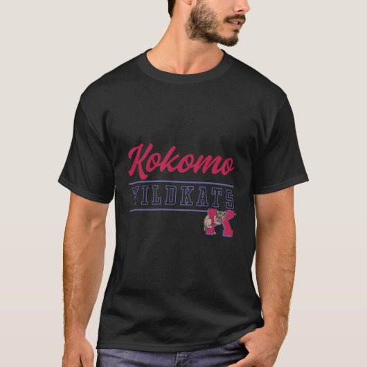 Kokomo middelbare school Wildkats C4 T-shirt (Voorkant)