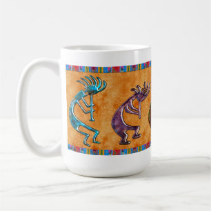 Kokopelli 3D Anasazi Native Amerikaans Motief Koffiemok