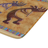Kokopelli 3D Anasazi Native Amerikaans Motief Snijplank (Hoek)