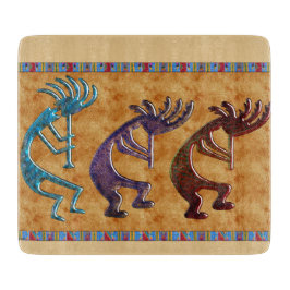 Kokopelli 3D Anasazi Native Amerikaans Motief Snijplank