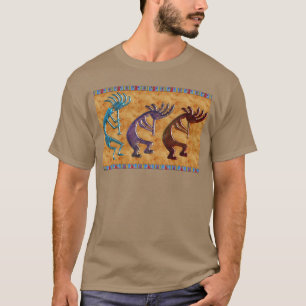 Kokopelli 3D Anasazi Native Amerikaans Motief T-shirt