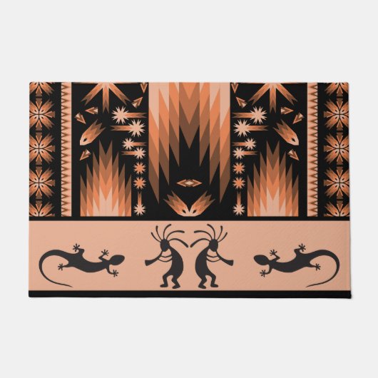 Kokopelli American Indian Southwest Doormat Deurmat (Voorkant)