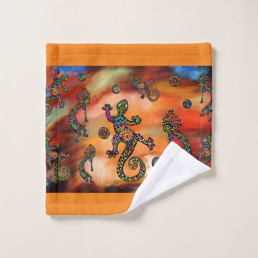Kokopelli Art Bad Handdoek (Wasdoekje)