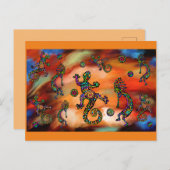 Kokopelli Art Briefkaart (Voorkant / Achterkant)