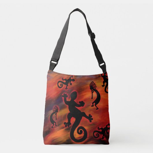 KOKOPELLI ART CROSSBODY TAS (Voorkant)