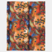Kokopelli Art  Fleece Deken (Voorkant)