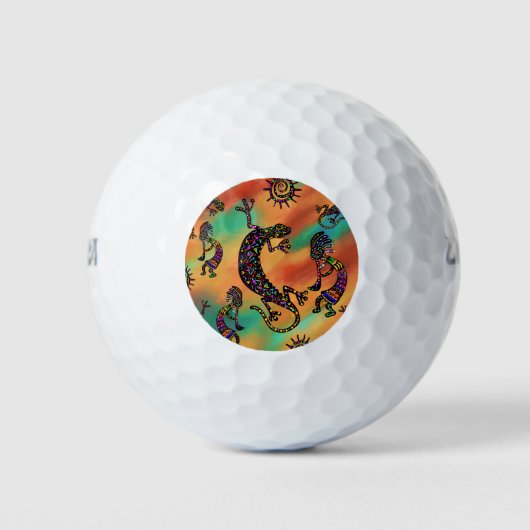 Kokopelli Art Golfballen (Voorkant)