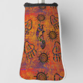 Kokopelli Art Golfheadcover (Draai 90)