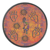 Kokopelli Art Hockey Puck (Voorkant)
