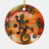 Kokopelli Art Keramisch Ornament (Voorkant)