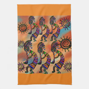 Kokopelli Art Keukenhanddoek