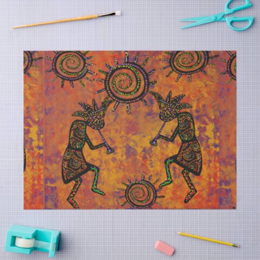Kokopelli Art Keukenhanddoek Tissuepapier (Craft)