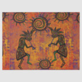 Kokopelli Art Keukenhanddoek Tissuepapier (Voorkant)
