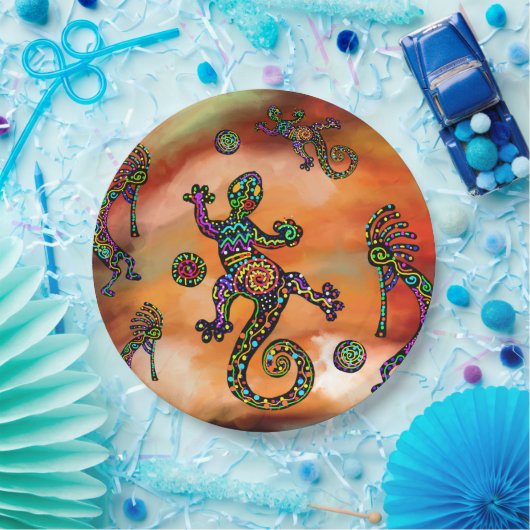 Kokopelli Art Papieren Bordje (Feest)