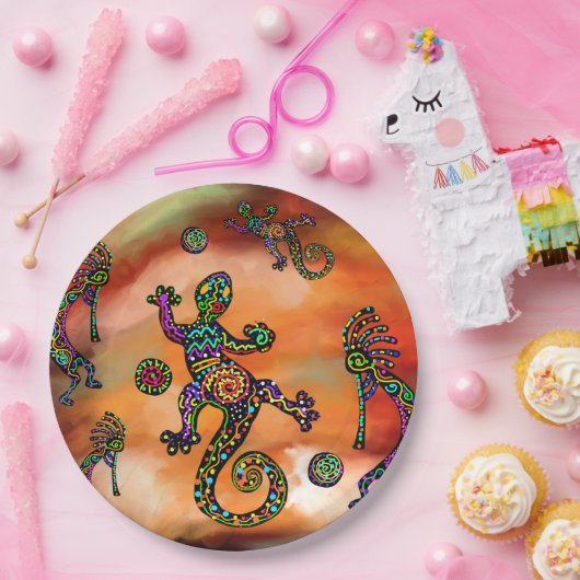 Kokopelli Art Papieren Bordje (Feest)