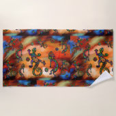 Kokopelli Art Strandlaken (Voorkant)