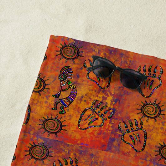 Kokopelli Art Strandlaken (In situ)