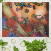 Kokopelli Art Theedoek (Gevouwen)