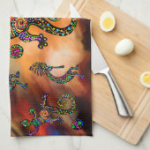 Kokopelli Art Theedoek (Quarter Fold)