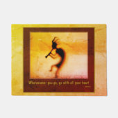 Kokopelli Attitude Confucius Quote Inspirerend Deurmat (Voorkant)