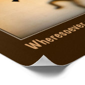 Kokopelli Attitude Confucius Quote Inspirerend Poster (Hoek)