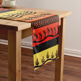 Kokopelli Aztec Tribal Suns woestijn zuidwestelijk Korte Tafelloper