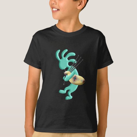 Kokopelli Bagpipes T-shirt (Voorkant)