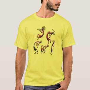 Kokopelli band Hopi Native American flute shirt