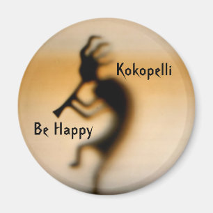 Kokopelli be Happy Inspirerend Magnet