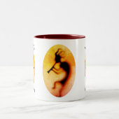 Kokopelli be Happy Inspirerend Tweekleurige Koffiemok (Center)