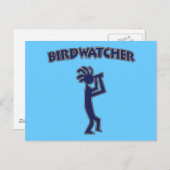 Kokopelli Birdwatcher Briefkaart (Voorkant / Achterkant)