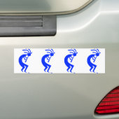 Kokopelli Blue Bumpersticker (Op auto)